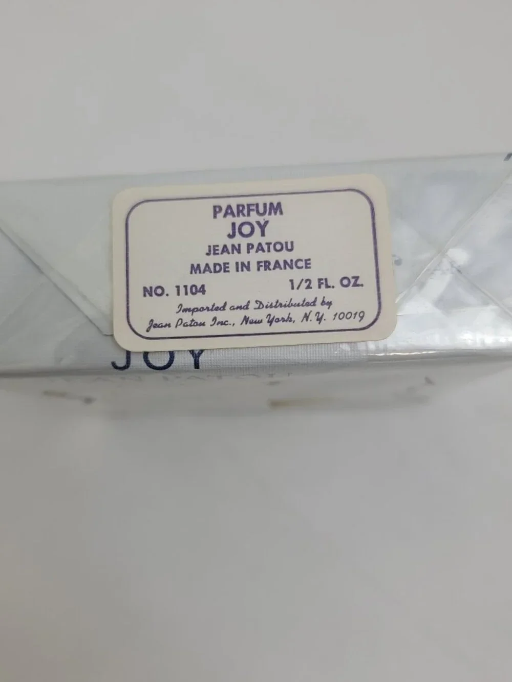 JEAN PATOU Joy Parum 1104 1/2 fl oz .5 fl oz Vintage Box - Picture 9 of 11